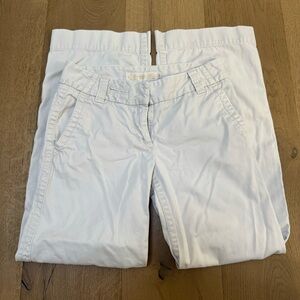 J Crew Favorite Fit Chino Classic Twill in cream color in Size 0S.